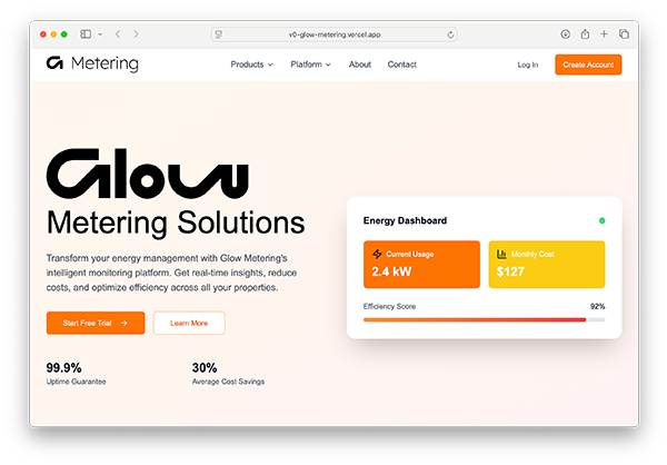 Reflect web portal interface